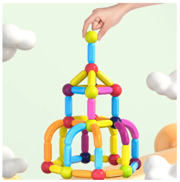 64 Parça Mıknatıslı Puzzle Seti
